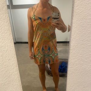 Colorful paisley dress